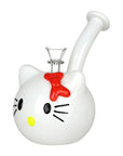What's Happenin' Kitty Glass Water Pipe - 7" / 14mm F