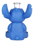 Little Blue Creature Vinyl on Glass Water Pipe - 7" / 14mm F