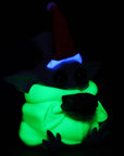 3CT BUNDLE - Cute Little Christmas Alien Silicone Water Pipe w Glass Bowl - 4.75"