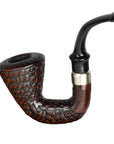 Carved Hungarian Calabash African Wood Pipe