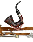 Carved Hungarian Calabash African Wood Pipe