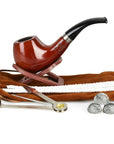 Pulsar Shire Pipes Bent Apple Cherry Wood Tobacco Pipe