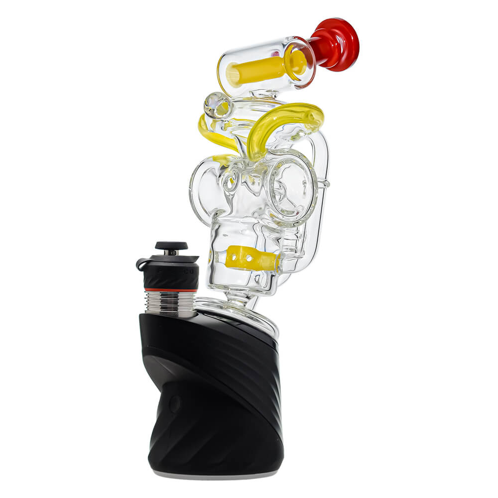 Premium Swiss Recycler Glass Attachment w/ Encased Opal for Puffco Peak OG &amp; Pro | Calibear