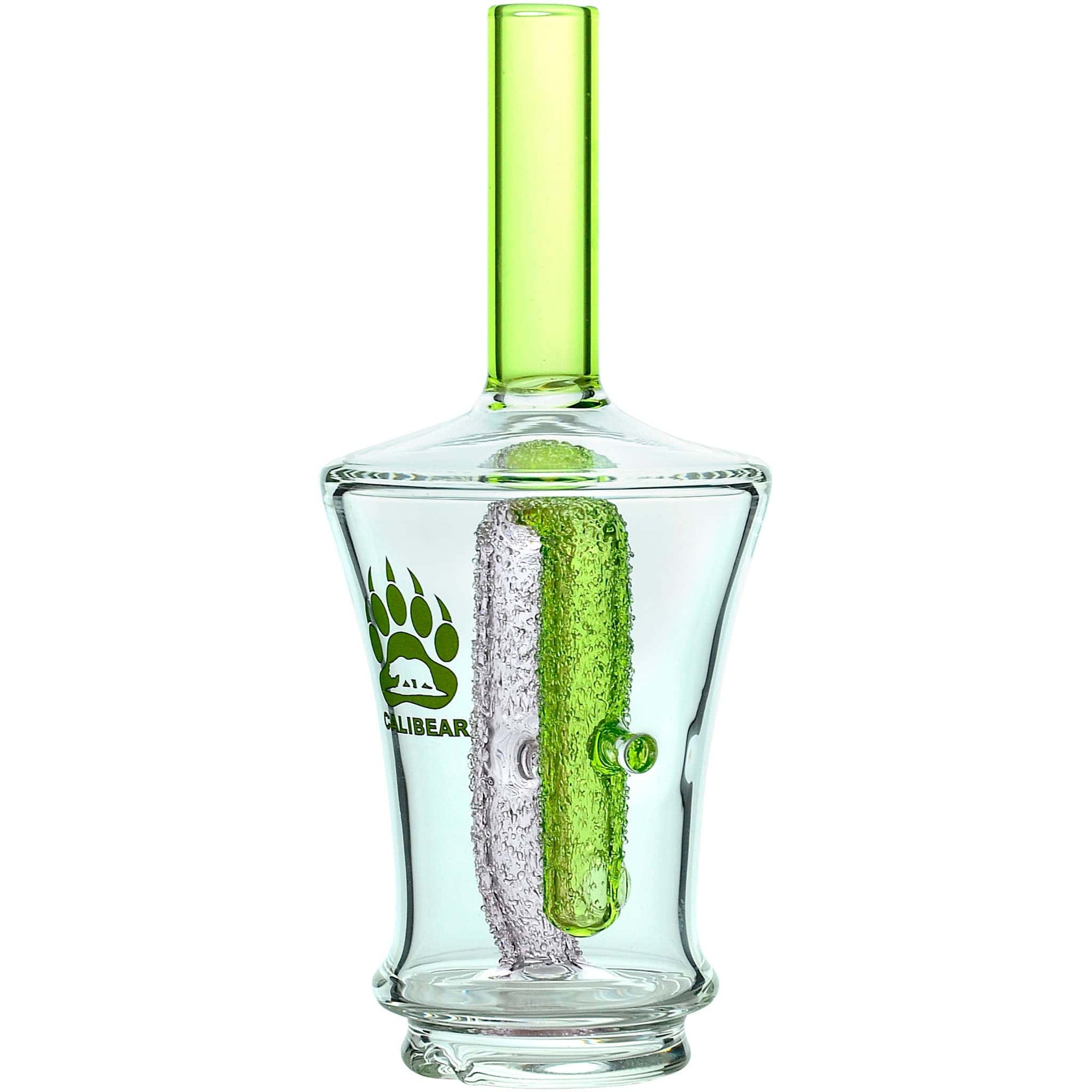 Calibear Encased Recycler Glass Attachment for Puffco Peak OG &amp; Pro | 5.9" Pinhole Perc Replacement Top