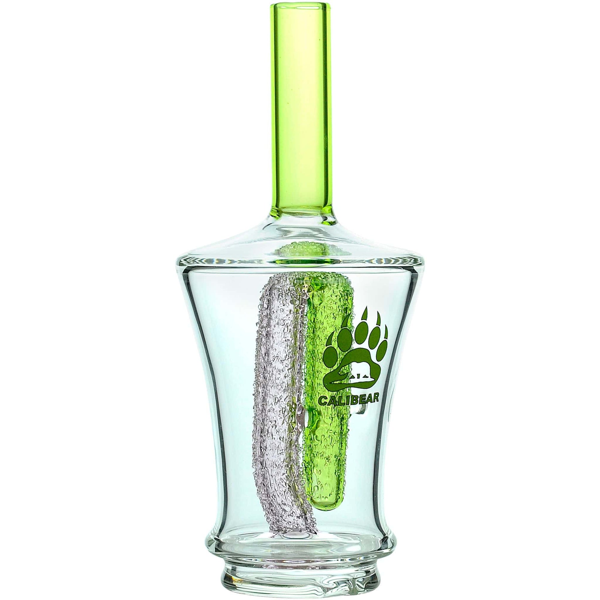 Calibear Encased Recycler Glass Attachment for Puffco Peak OG &amp; Pro | 5.9" Pinhole Perc Replacement Top