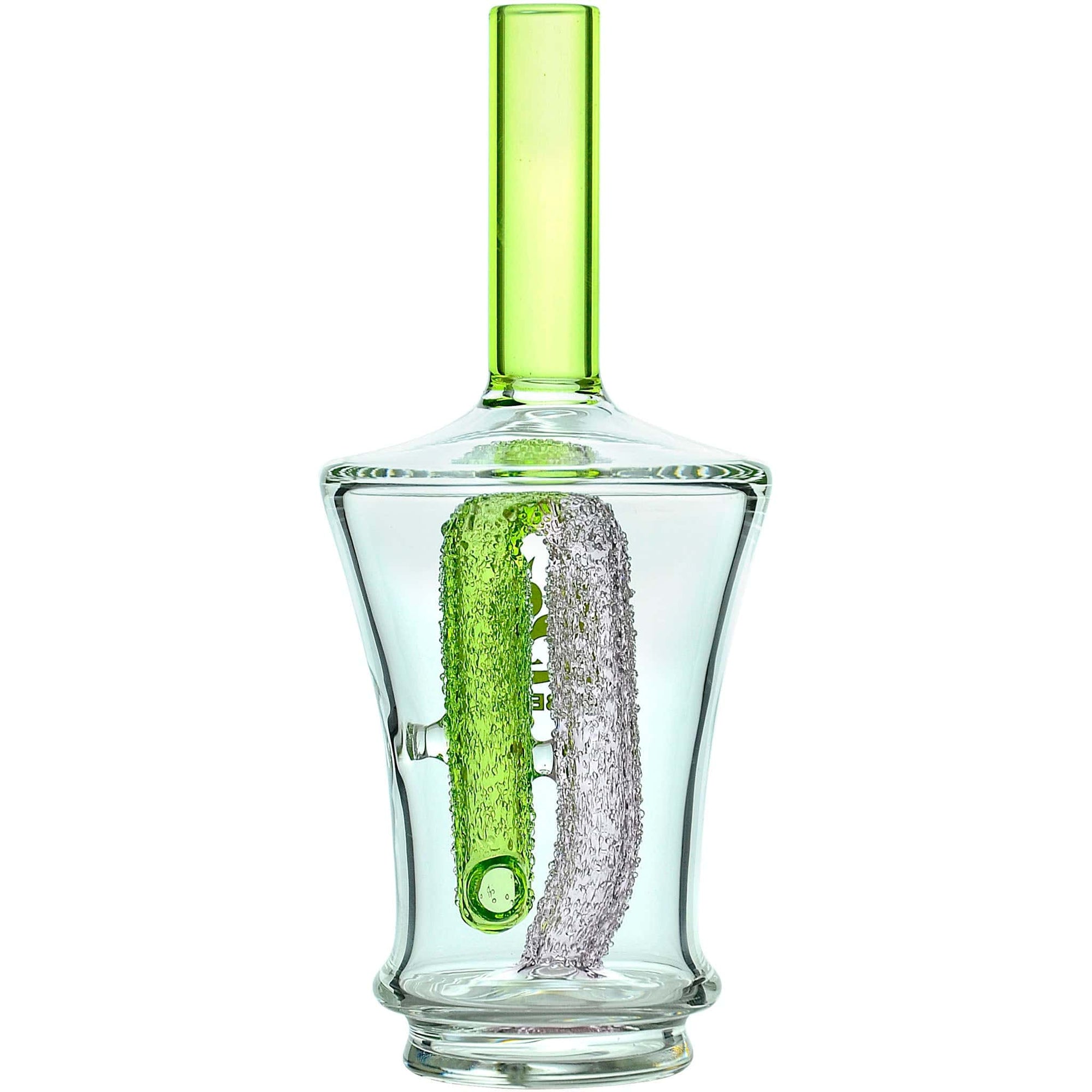 Calibear Encased Recycler Glass Attachment for Puffco Peak OG &amp; Pro | 5.9" Pinhole Perc Replacement Top