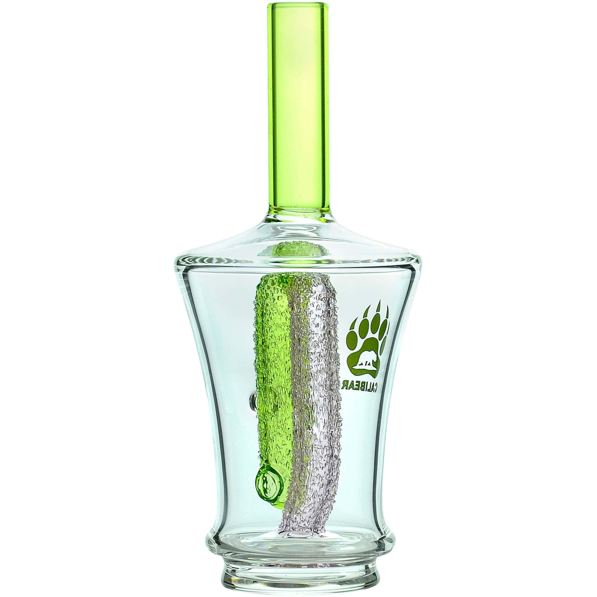 Calibear Encased Recycler Glass Attachment for Puffco Peak OG &amp; Pro | 5.9" Pinhole Perc Replacement Top
