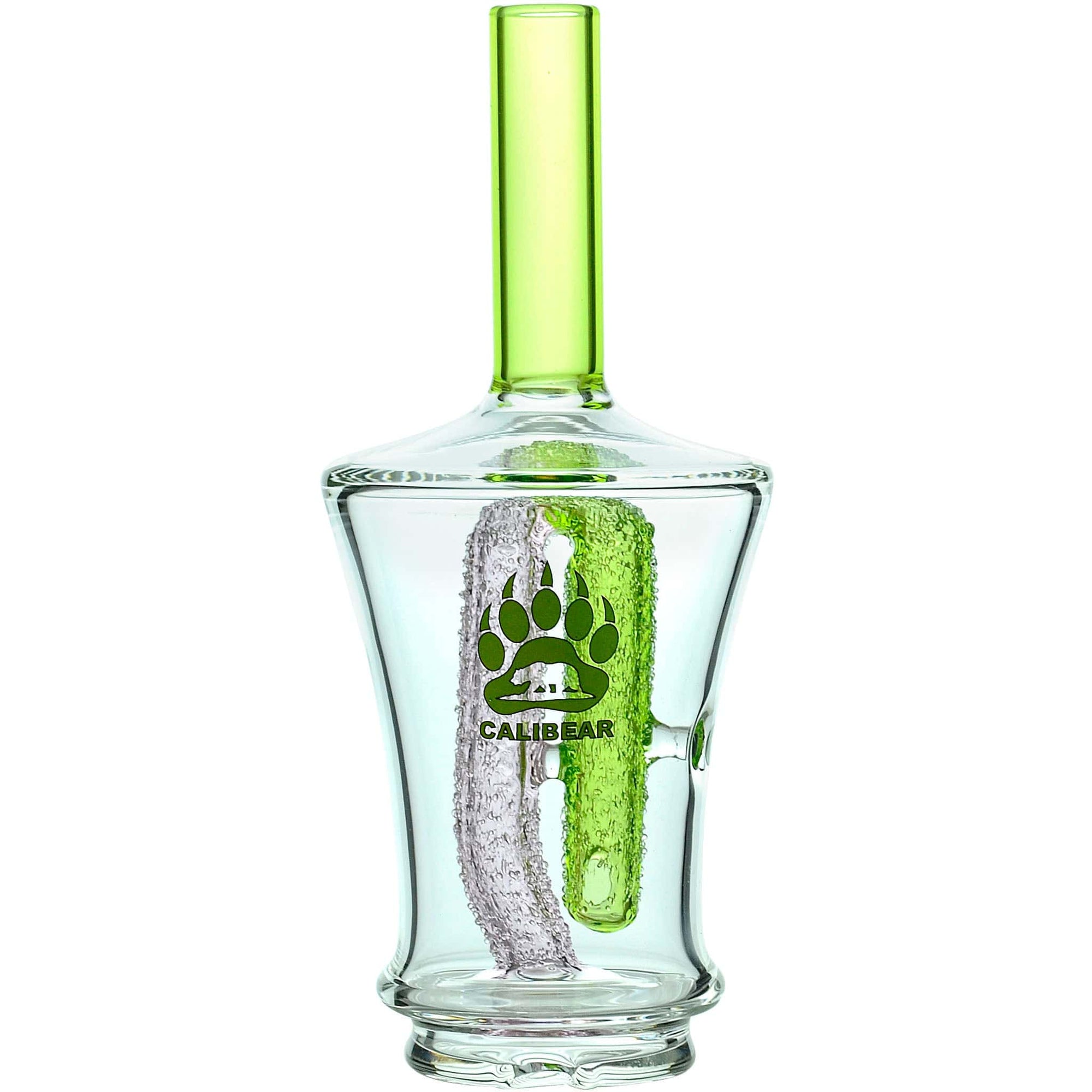 Calibear Encased Recycler Glass Attachment for Puffco Peak OG &amp; Pro | 5.9" Pinhole Perc Replacement Top