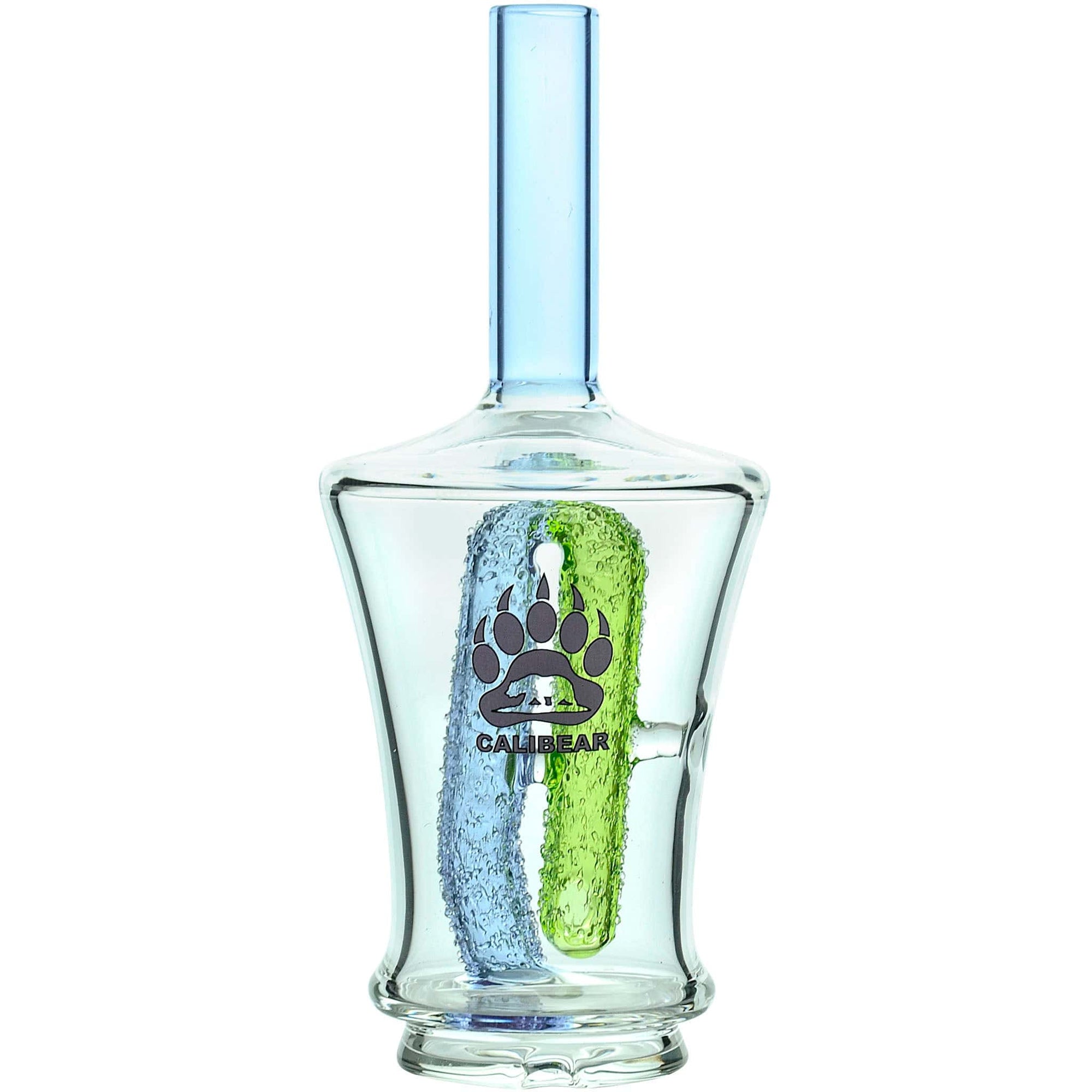 Calibear Encased Recycler Glass Attachment for Puffco Peak OG &amp; Pro | 5.9" Pinhole Perc Replacement Top