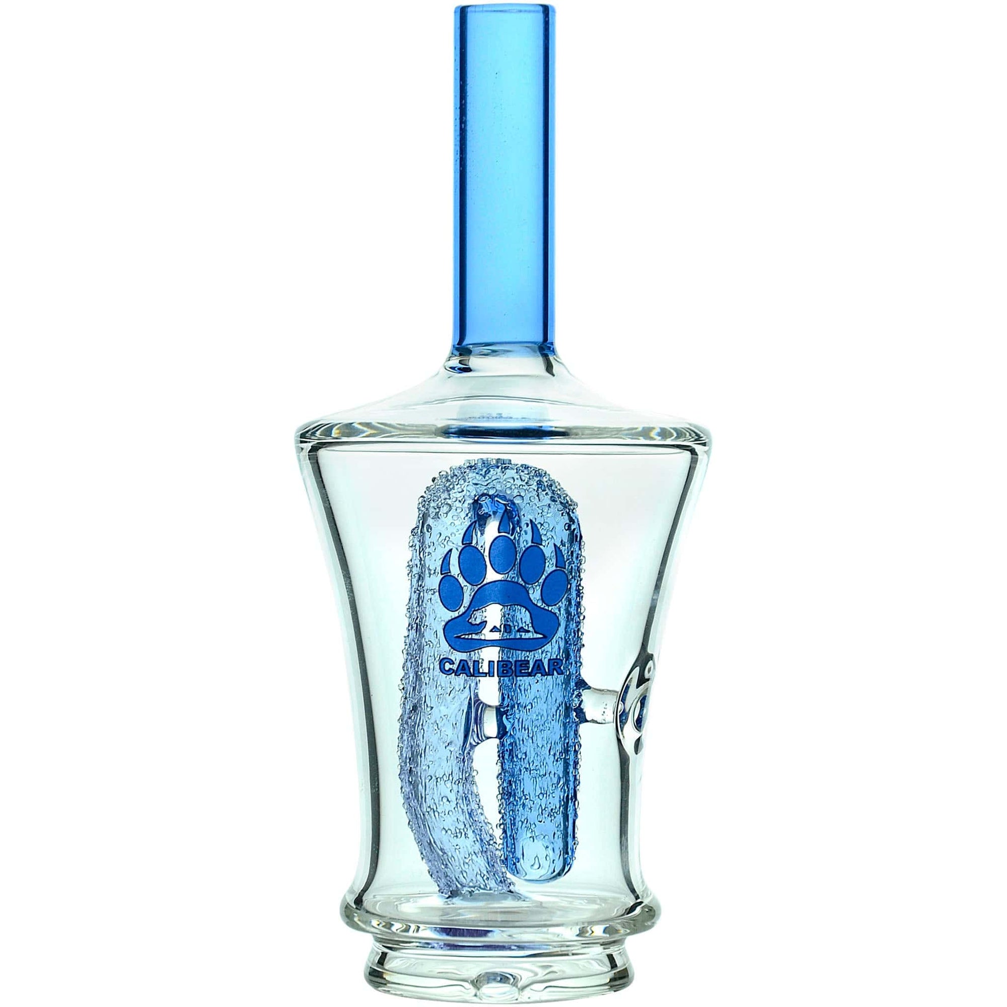 Calibear Encased Recycler Glass Attachment for Puffco Peak OG &amp; Pro | 5.9" Pinhole Perc Replacement Top