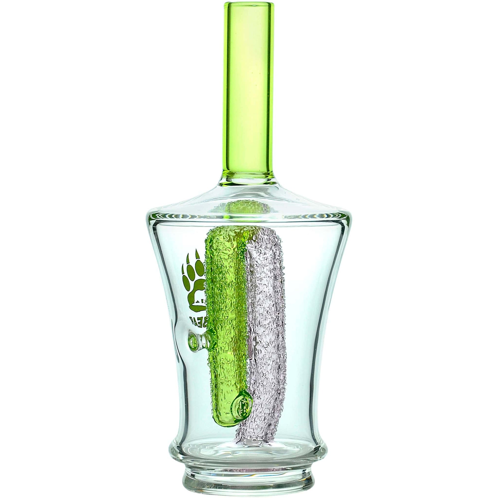 Calibear Encased Recycler Glass Attachment for Puffco Peak OG &amp; Pro | 5.9" Pinhole Perc Replacement Top
