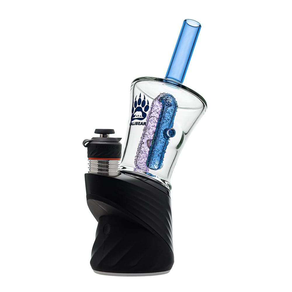 Calibear Encased Recycler Glass Attachment for Puffco Peak OG &amp; Pro | 5.9" Pinhole Perc Replacement Top