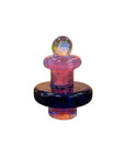 Royal Opal Terp Slurper Plug Cap | Profile View Purple | Golden Goat Quartz