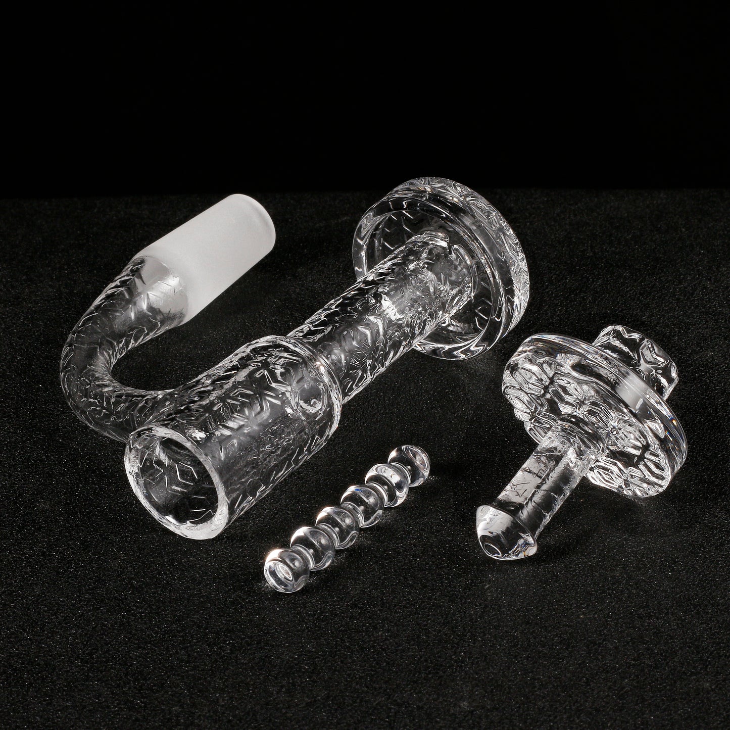 Full Weld Terp Slurper Quartz Banger Kit | Complete Kit Prone View | Golden Goat Quartz