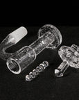 Full Weld Terp Slurper Quartz Banger Kit | Complete Kit Prone View | Golden Goat Quartz