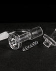 Full Weld Terp Slurper Quartz Banger Kit | Kit Disassembled Underside View | Golden Goat Quartz