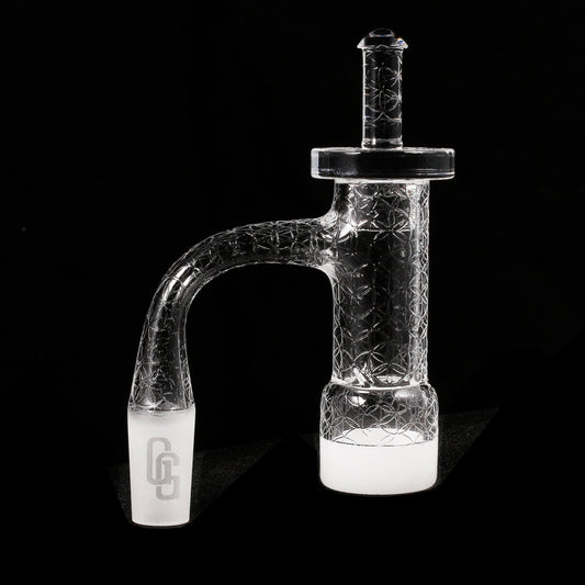 Full Weld Opaque Tower Banger Kit | Complete Kit Profile View | Golden Goat Quartz