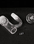 Full Weld Opaque Tower Banger Kit | Complete Kit Disassembled Prone View | Golden Goat Quartz