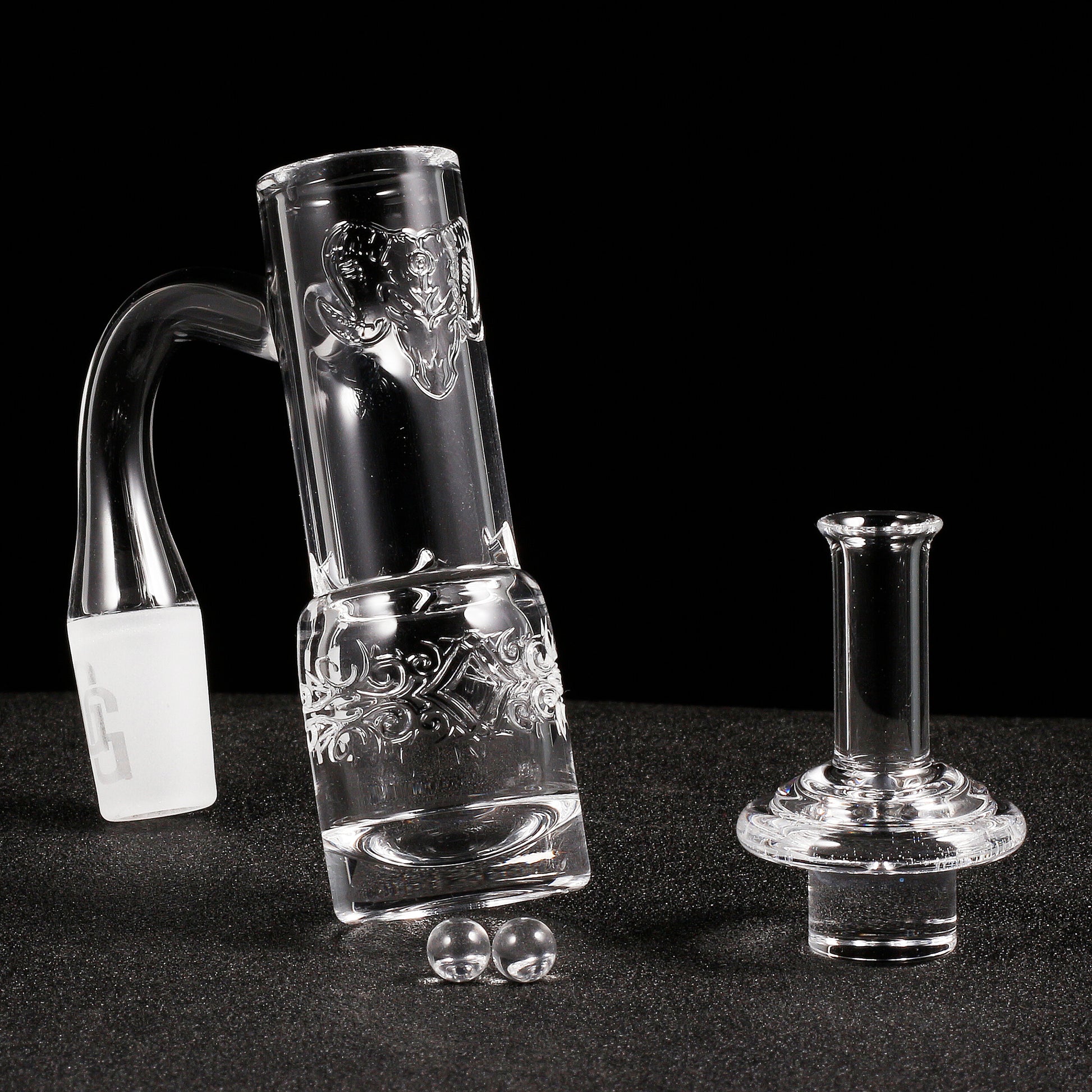 Full Weld Tower Quartz Banger Kit | Complete Banger Kit View | Golden Goat Quartz