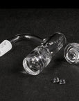 Full Weld Tower Quartz Banger Kit | Complete Banger Kit Prone View | Golden Goat Quartz