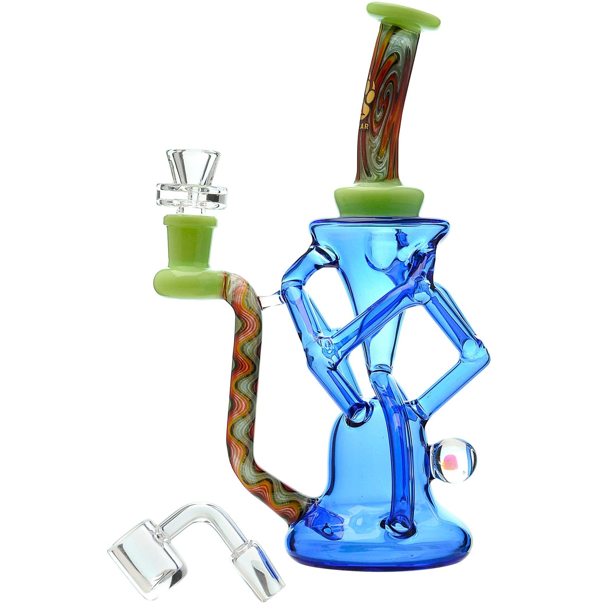 Cailbearb Quad Wigwag Recycler With Opal