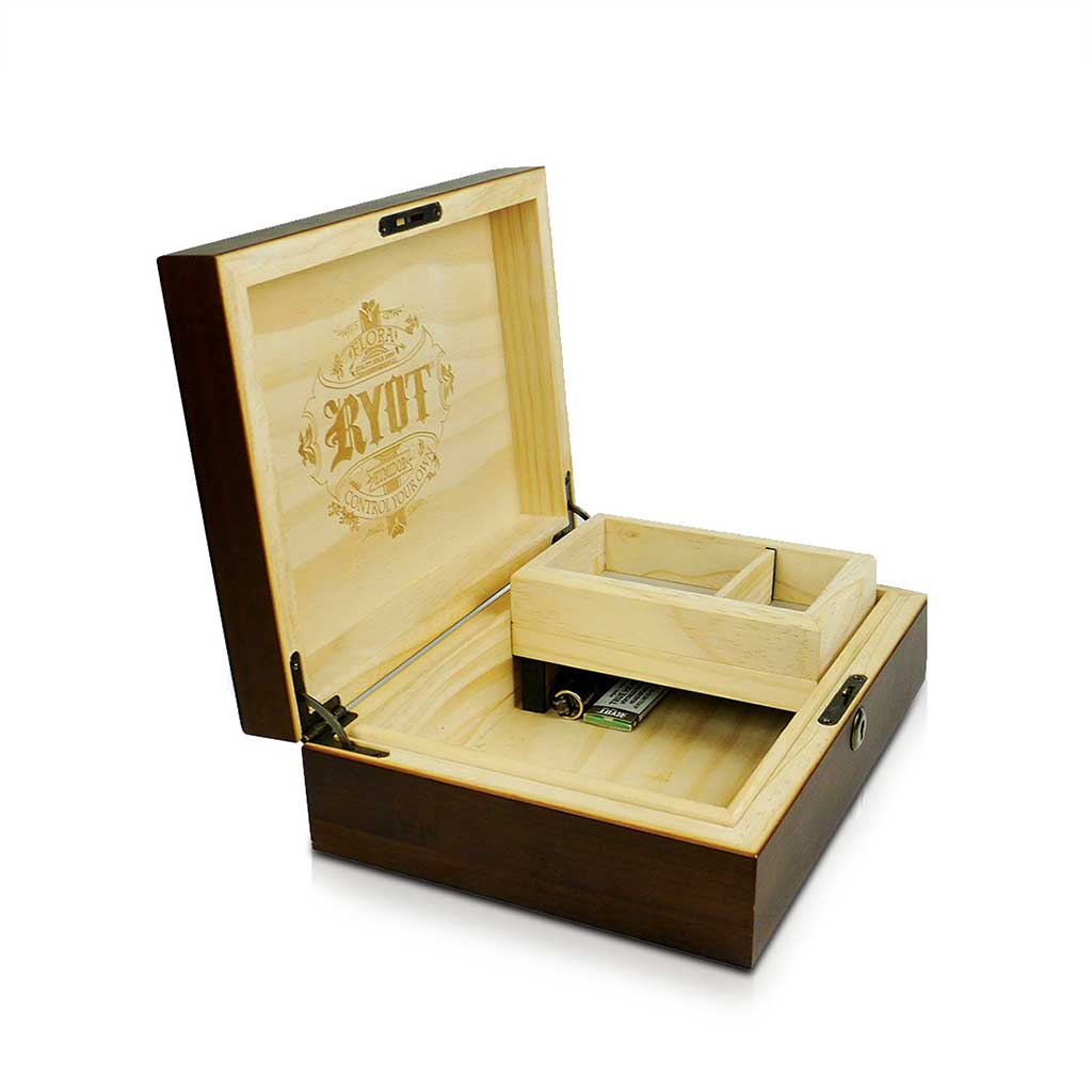 HUMIDOR WALNUT COMBO BOX (8X11) – Golden Goat Quartz