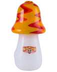 Crush Headdy Topper Colorful Mushroom Hand Pipe w/ Dragon Badge