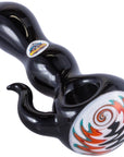 Crush Eye Candy Black Onyx Tusk Hand Pipe - Vibrant Borosilicate Glass 4.5"