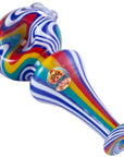 Crush Eye Candy Artisan Hand Pipe - Vibrant Borosilicate Glass Spoon, 4"
