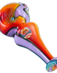 Crush Eye Candy Artisan Hand Pipe - Vibrant Borosilicate Glass Spoon, 4"