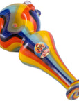 Crush Eye Candy Artisan Hand Pipe - Vibrant Borosilicate Glass Spoon, 4"
