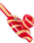 Crush Eye Candy Flat Belly Steam Rollers - Vibrant Borosilicate Hand Pipes