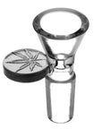 Embossed Leaf Bong Bowl