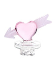 4CT BUNDLE - Cupid Heart Glass Carb Cap - 30mm