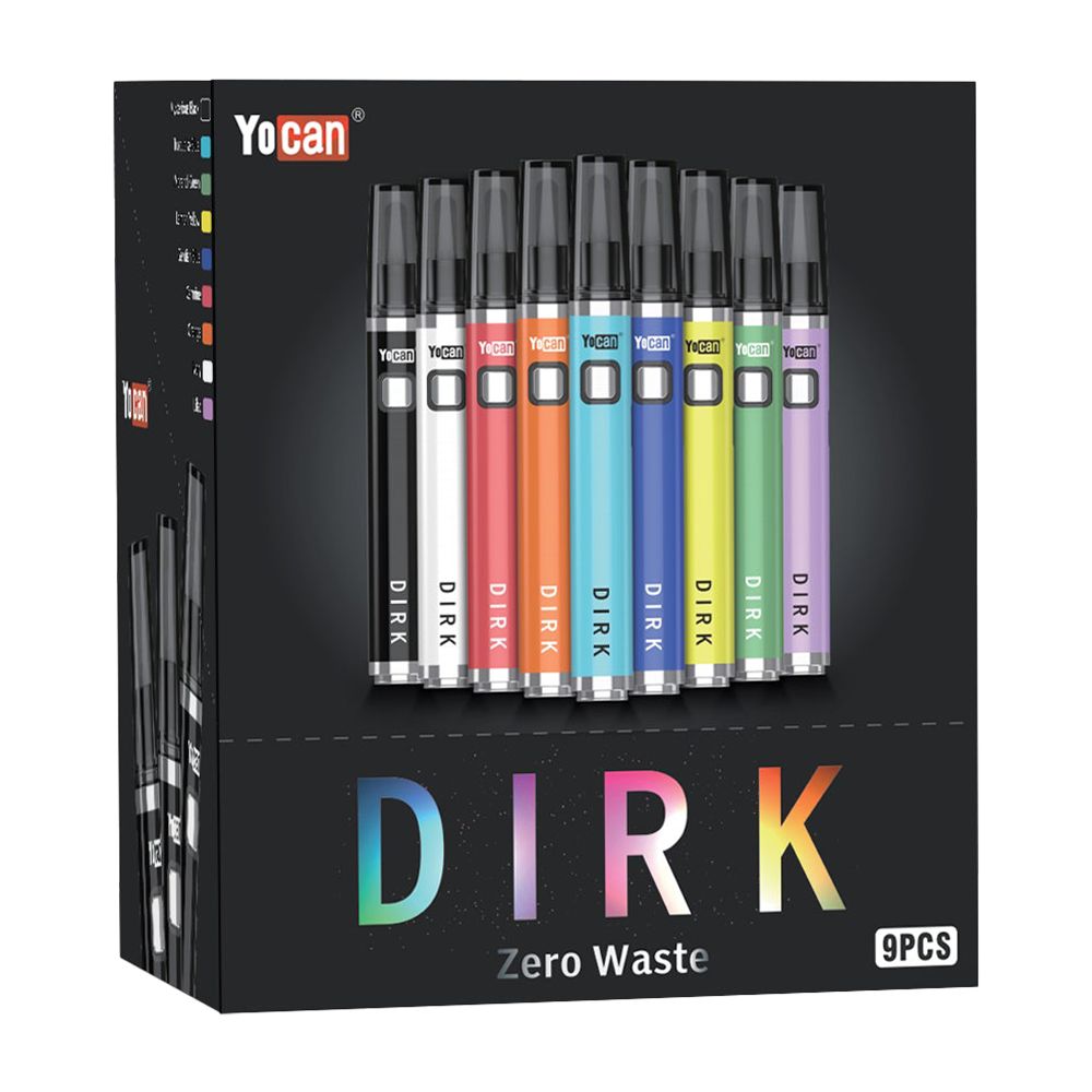 9CT DISPLAY - Yocan Dirk Hot Knife Electric Heated Dab Tool - 400mAh / Assorted Colors