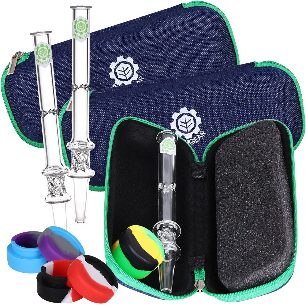 3CT BUNDLE - SeshGear Dab Straw Travel Kit - 5.9" / Colors Vary