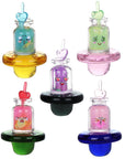 5CT BUNDLE - Cute Cup Glow Carb Caps - 30mm / Assorted Colors