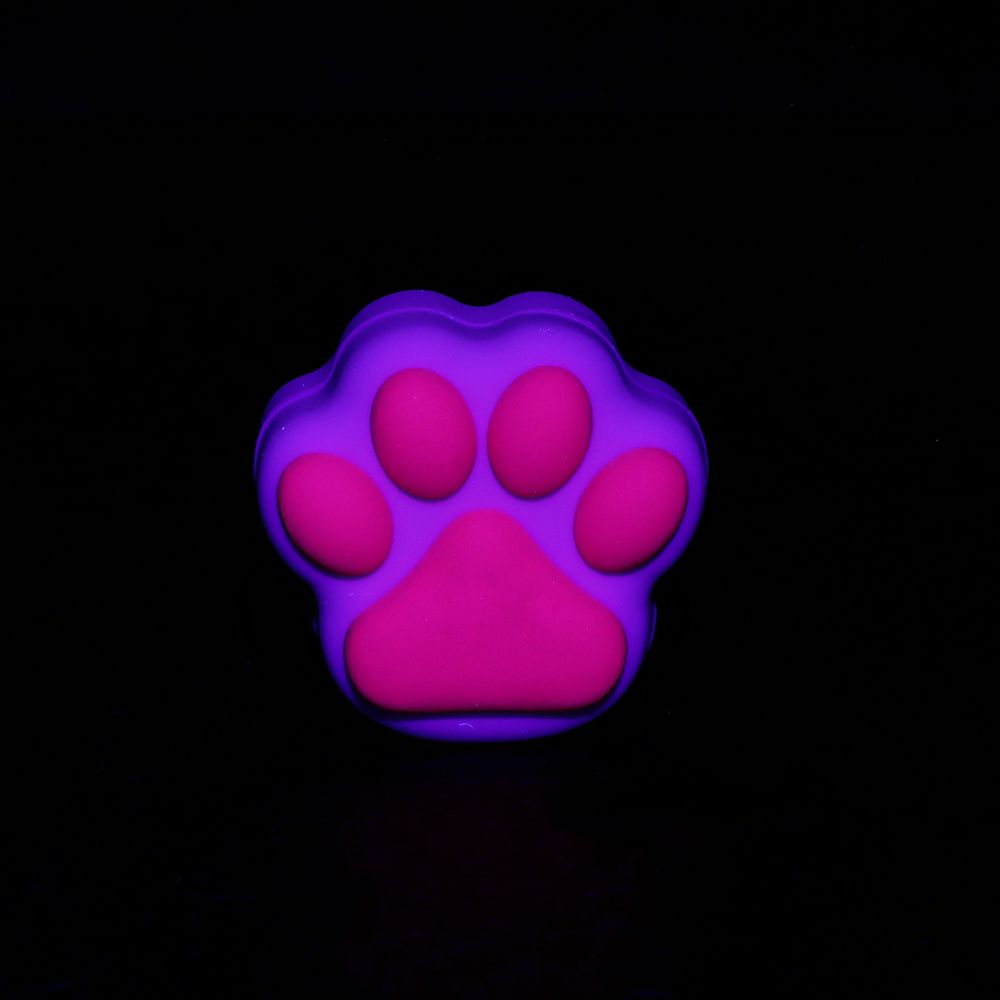 25CT JAR - Cat Paw Silicone Concentrate Container - 5ml / Assorted Colors