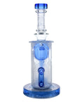 Calibear Sandblasted Klein Recycler Dab Rig with Seed of Life Perc – 8” Glass Rig