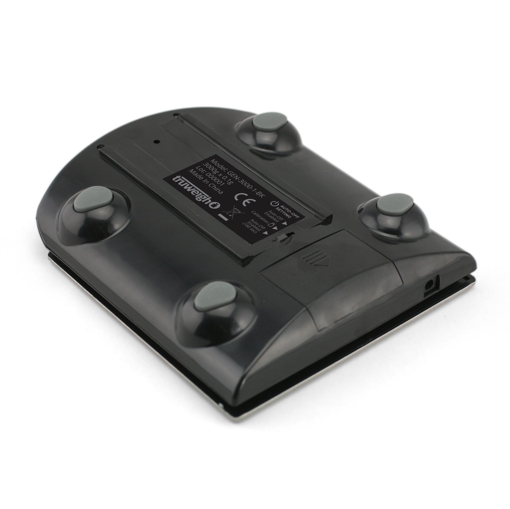 Truweigh General Compact Bench Scale - 3000g x 0.1g - Black