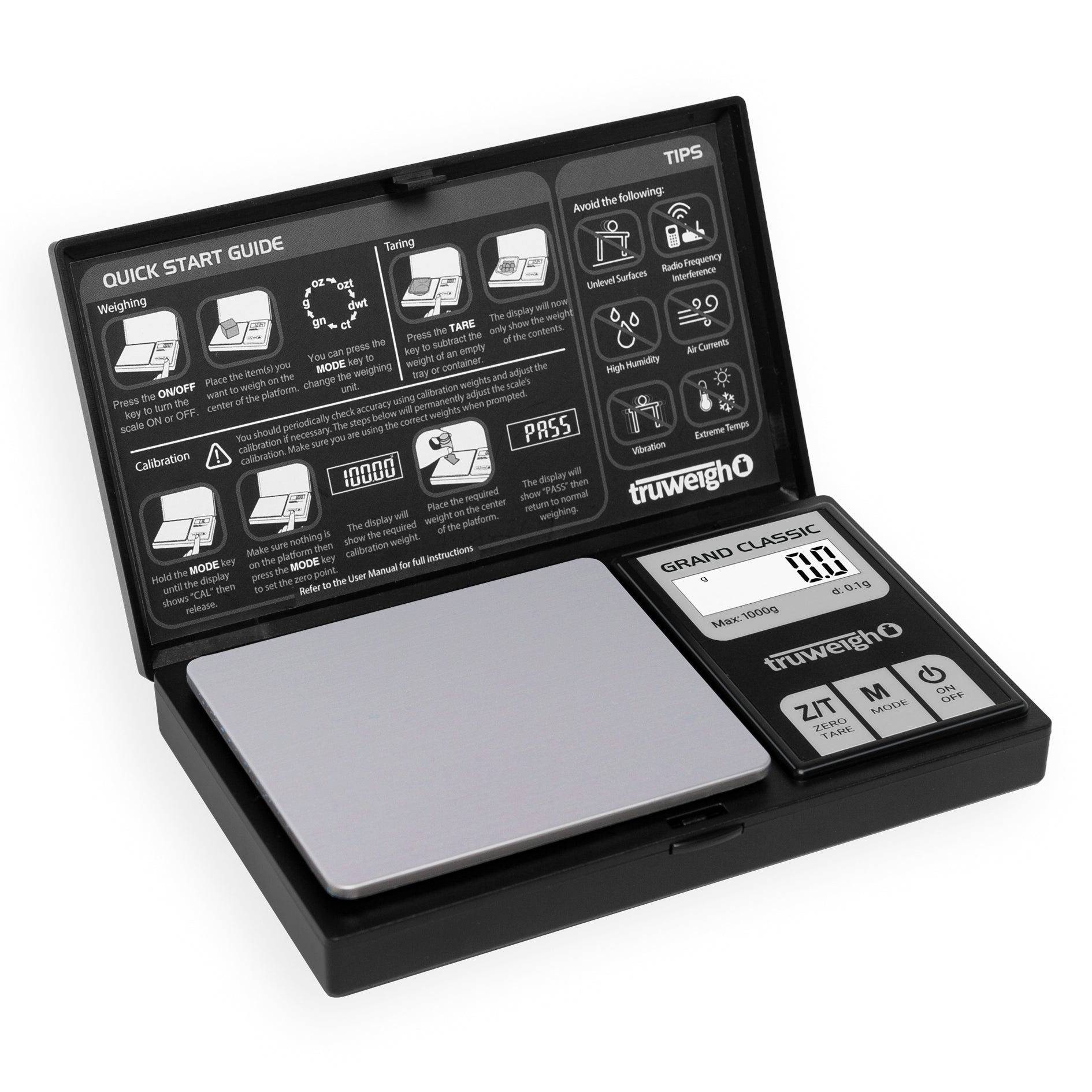 Truweigh Grand Classic Digital Mini Scale – 1000g x 0.1g
