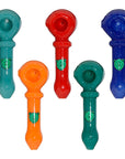 Slim Dual-Tone Borosilicate Glass Spoon Pipe