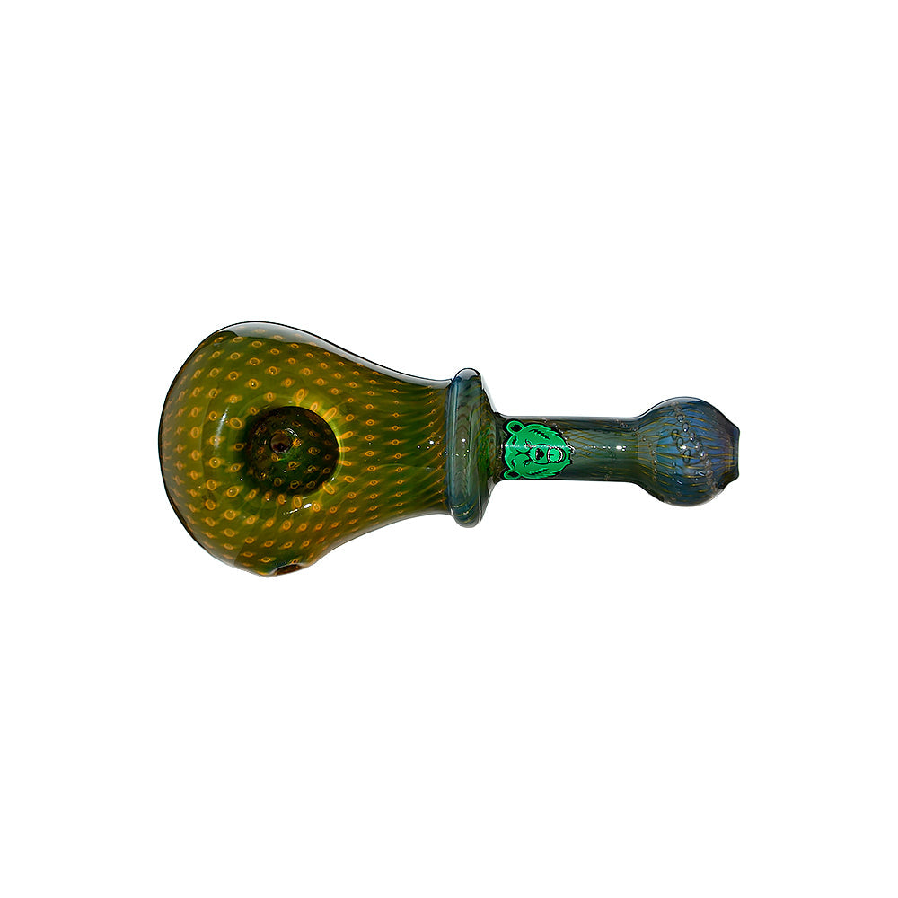 Speckled Head Spoon Pipe W/ Slim Handle