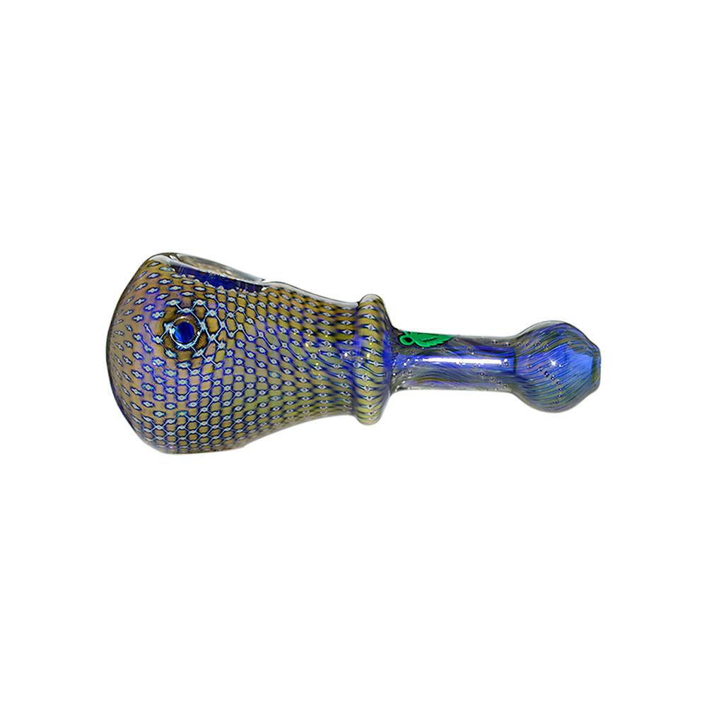 Speckled Head Spoon Pipe W/ Slim Handle