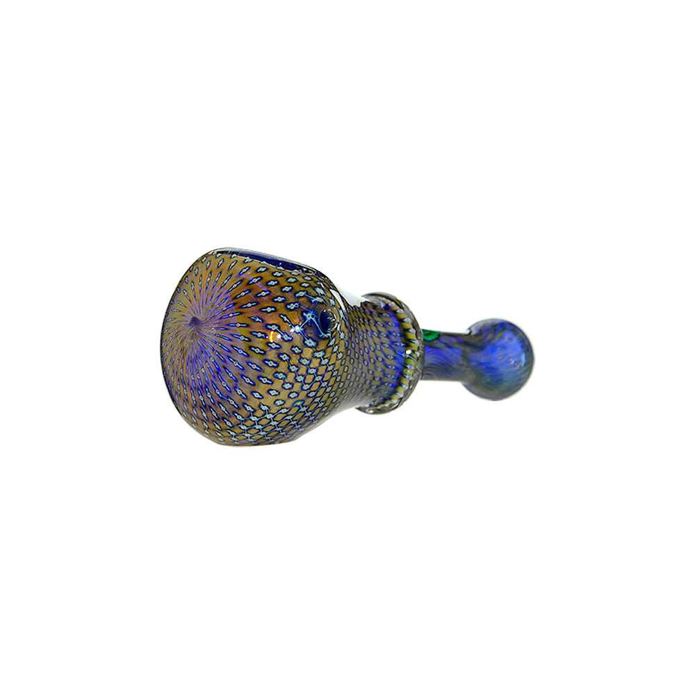 Speckled Head Spoon Pipe W/ Slim Handle
