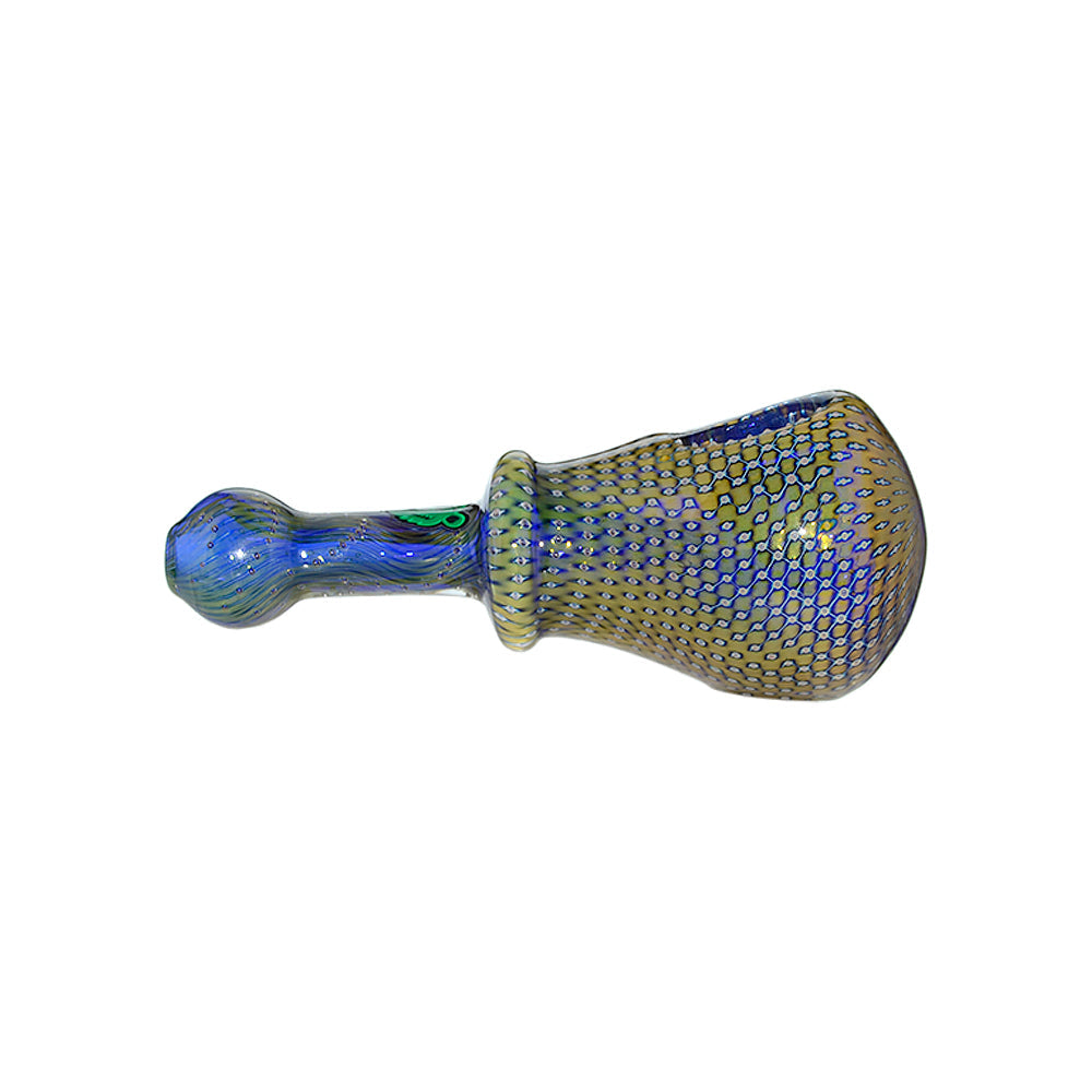 Speckled Head Spoon Pipe W/ Slim Handle