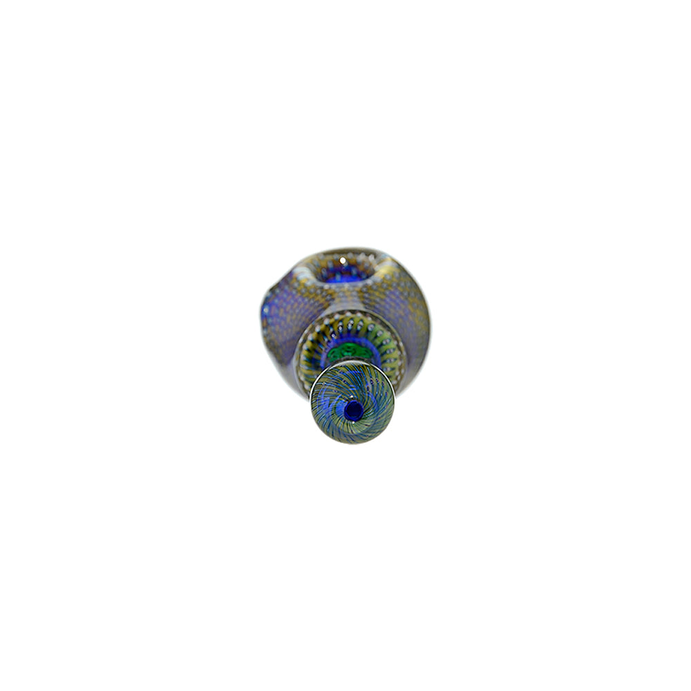 Speckled Head Spoon Pipe W/ Slim Handle