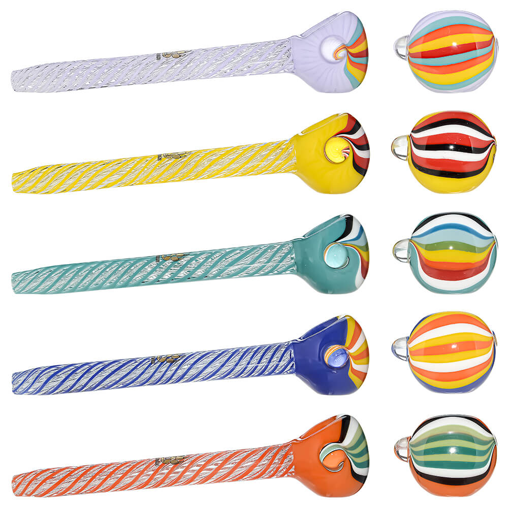 Spiral Stipe Long Spoon Pipe Seris
