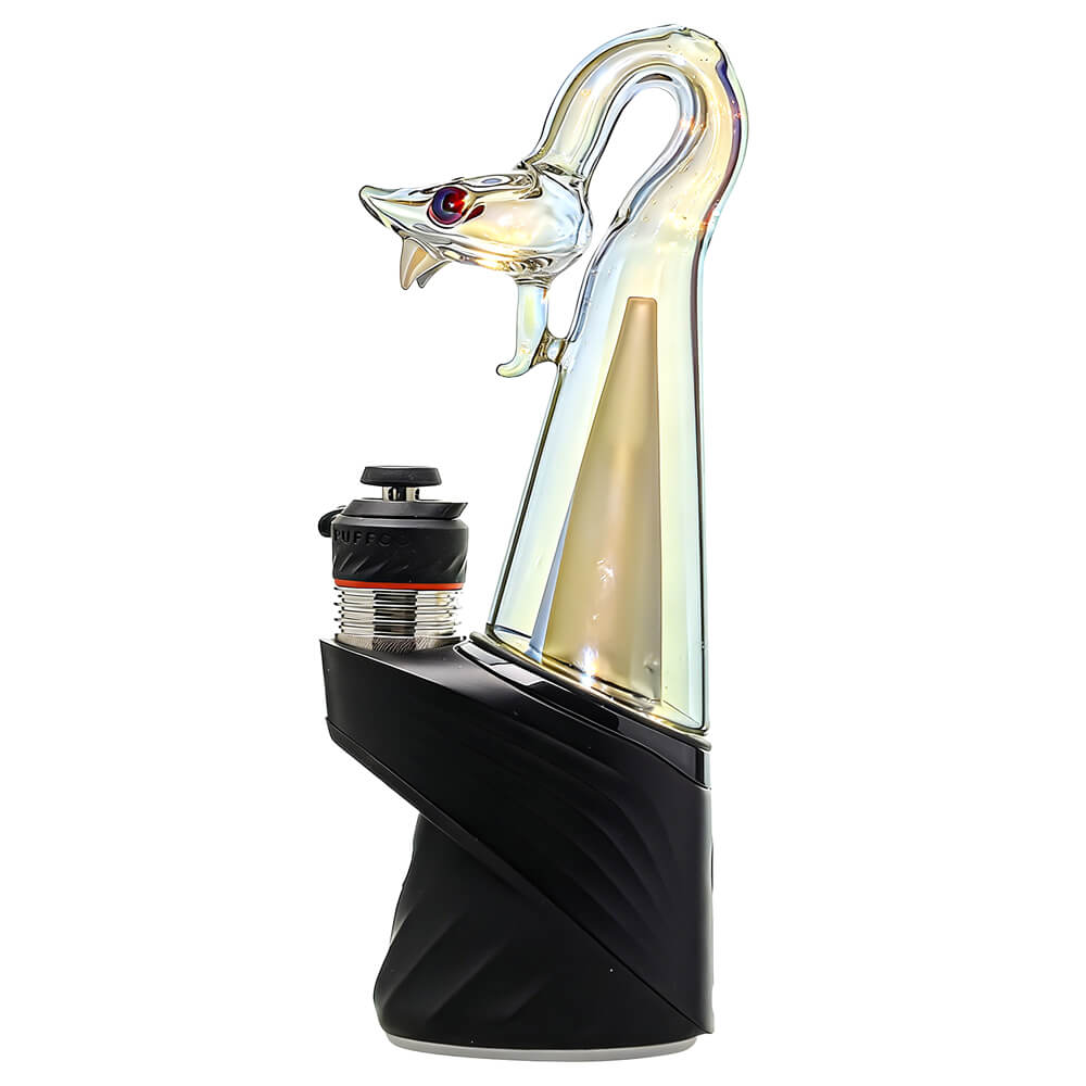 Calibear Spirit Snake Glass Attachment with Opal Eyes for Puffco Peak OG &amp; Pro