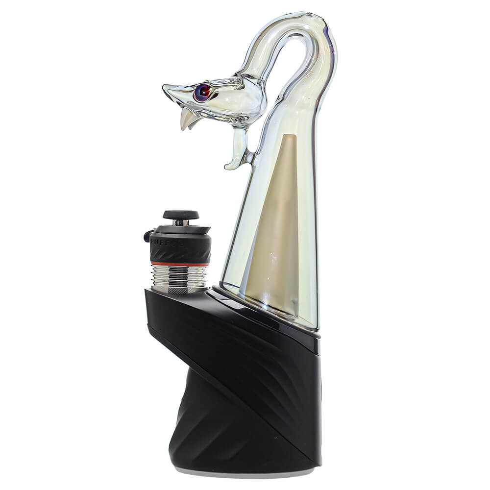 Calibear Spirit Snake Glass Attachment with Opal Eyes for Puffco Peak OG &amp; Pro